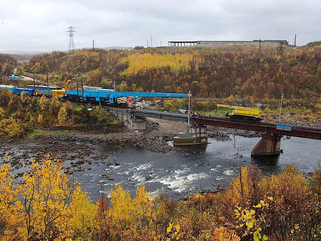 Капитальный ремонт моста через р. Северная Кола на 1436км линии Санкт-Петербург - Мурманск